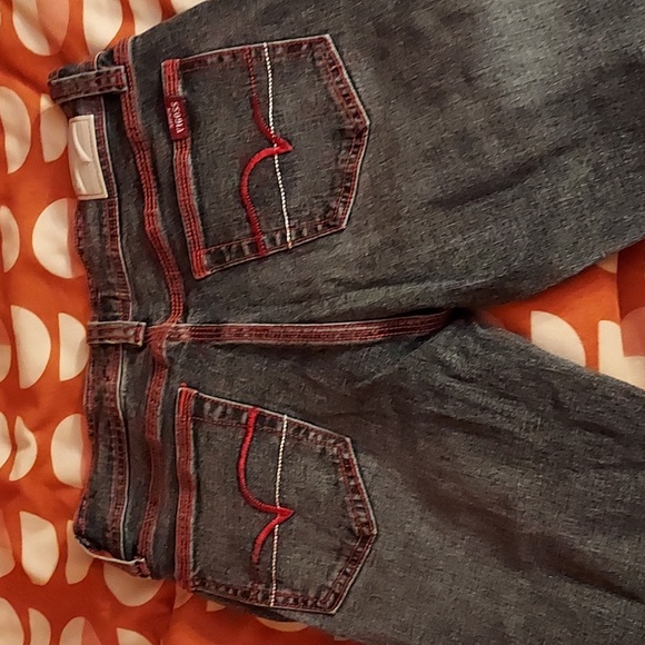 ๐2/$25 or 4/$40 Miss Vigoss Jeans size 7/8 Red Thread Design Excellent cond - Picture 6 of 6